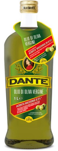 Przejdź do produktu Oliwa z oliwek Vergine DANTE Acidita Massima Di 0,5% 1L