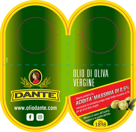 Oliwa z oliwek Vergine DANTE Acidita Massima Di 0,5% 1L