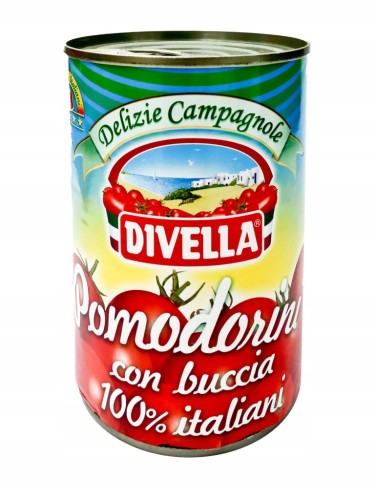 Przejdź do produktu POMIDORKI CHERRY PUSZKA 400g DIVELLA