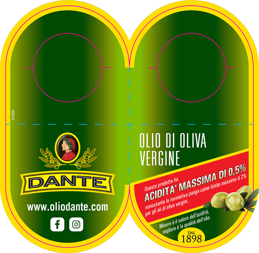 Oliwa z oliwek Vergine DANTE Acidita Massima Di 0,5% 1L
